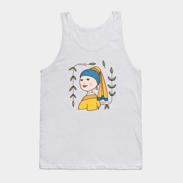 Girl with the pearl earring MS Tank Top by MisturaDesign